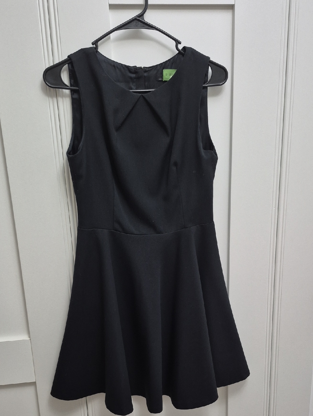 Zara Black Sleeveless Fit-and-Flare Mini Dress